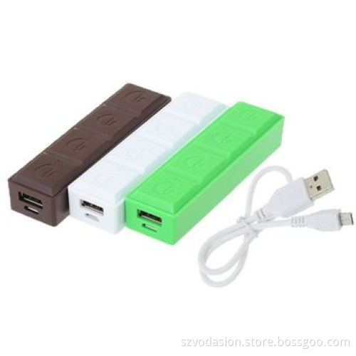 New Chocolate Design, 2600mAh Portable Power Bank External Battery Charger